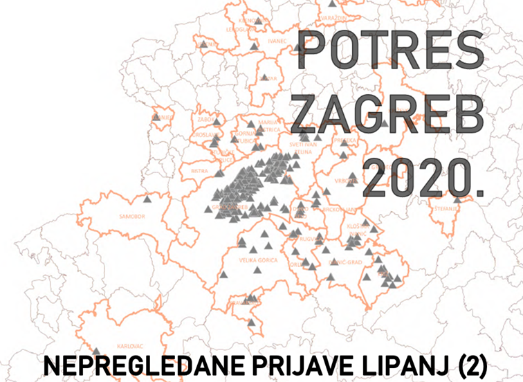 Potres Zagreb - Nepregledane prijave za teren lipanj (2)
